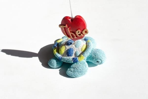 Theo Christmas Tree Ornament, Heart ornament, online store,