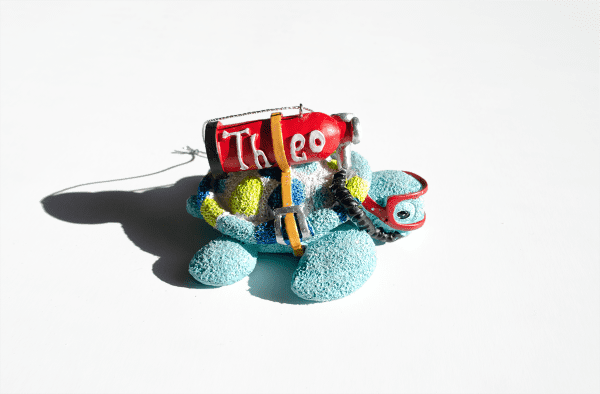 Theo the Turtle, Scuba ornament, online sales,