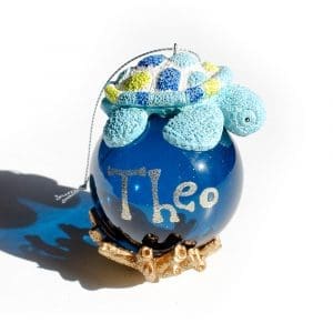 Theo the Turtle, Christmas bulb, online store, Christmas tree ornaments,