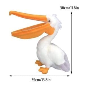 Peter the Pelican, Plush Toy 12" by 14", Theo the Turtle,